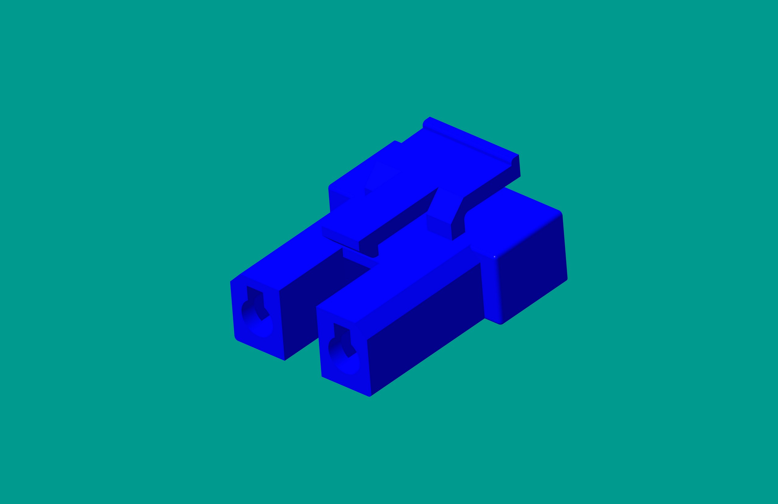 2.1洗衣機(jī)塑件-2孔藍(lán)色