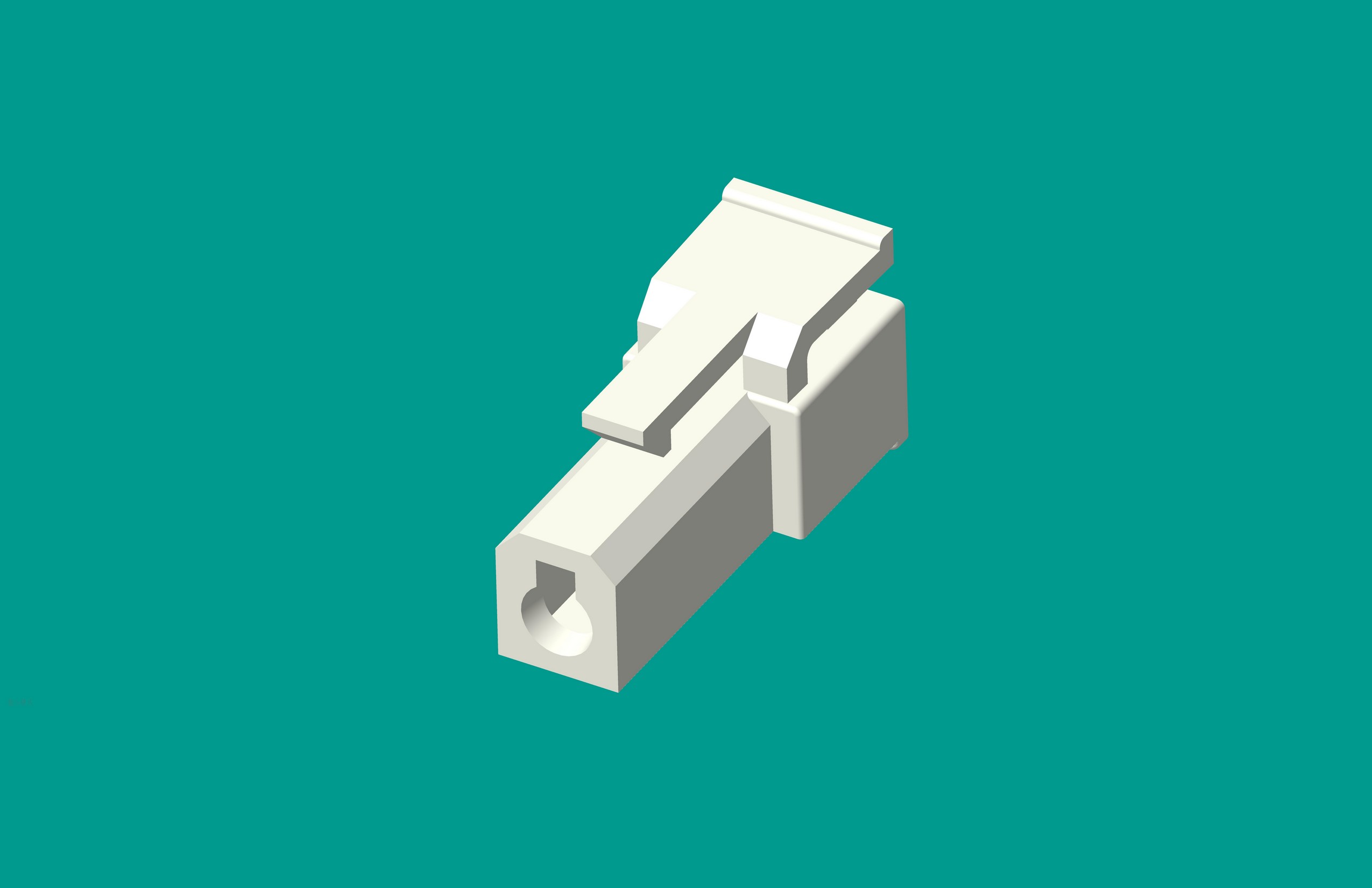 2.1洗衣機(jī)塑件-1孔白色