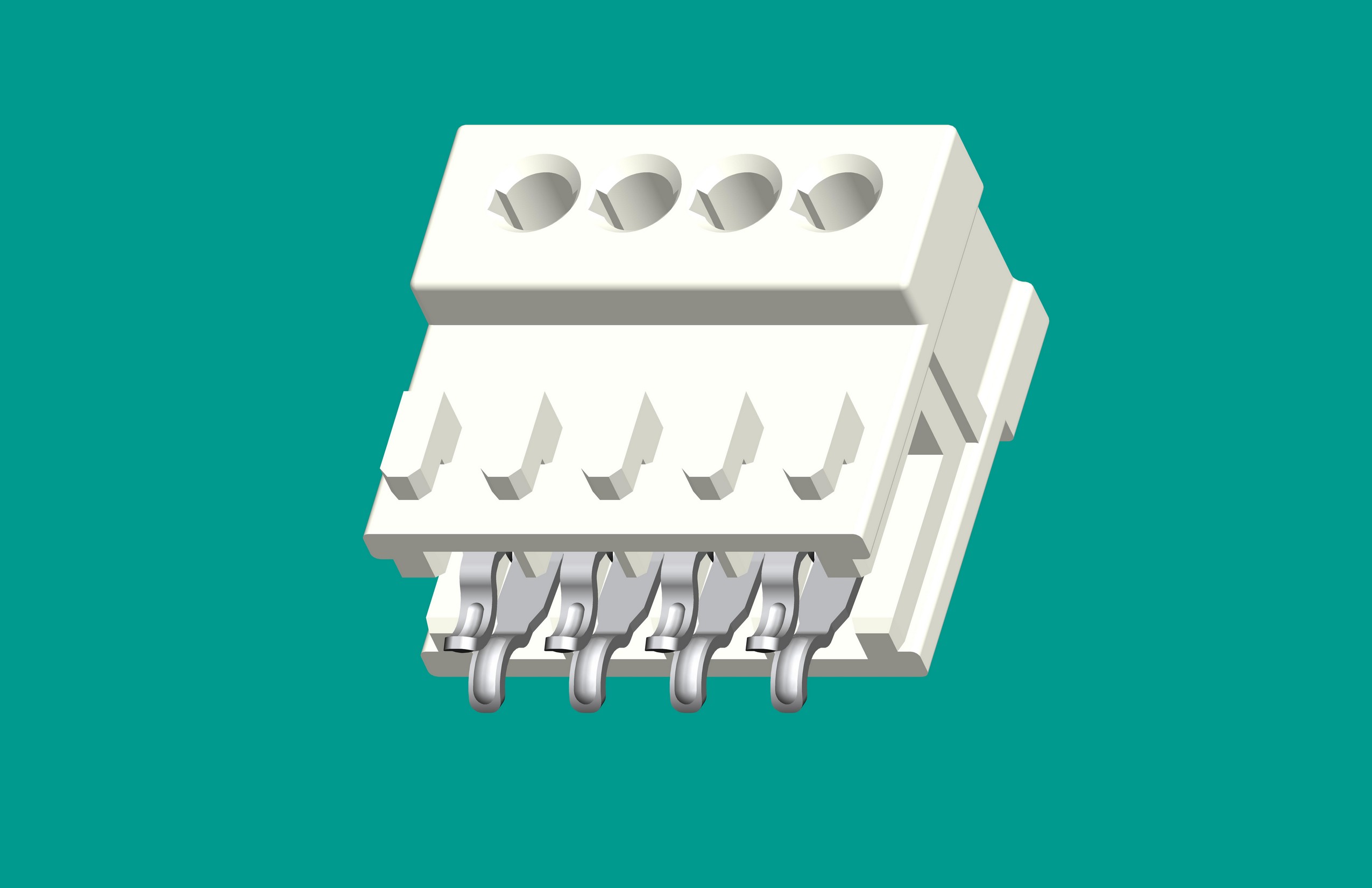 RAST2.5孔座4位-高灼熱絲